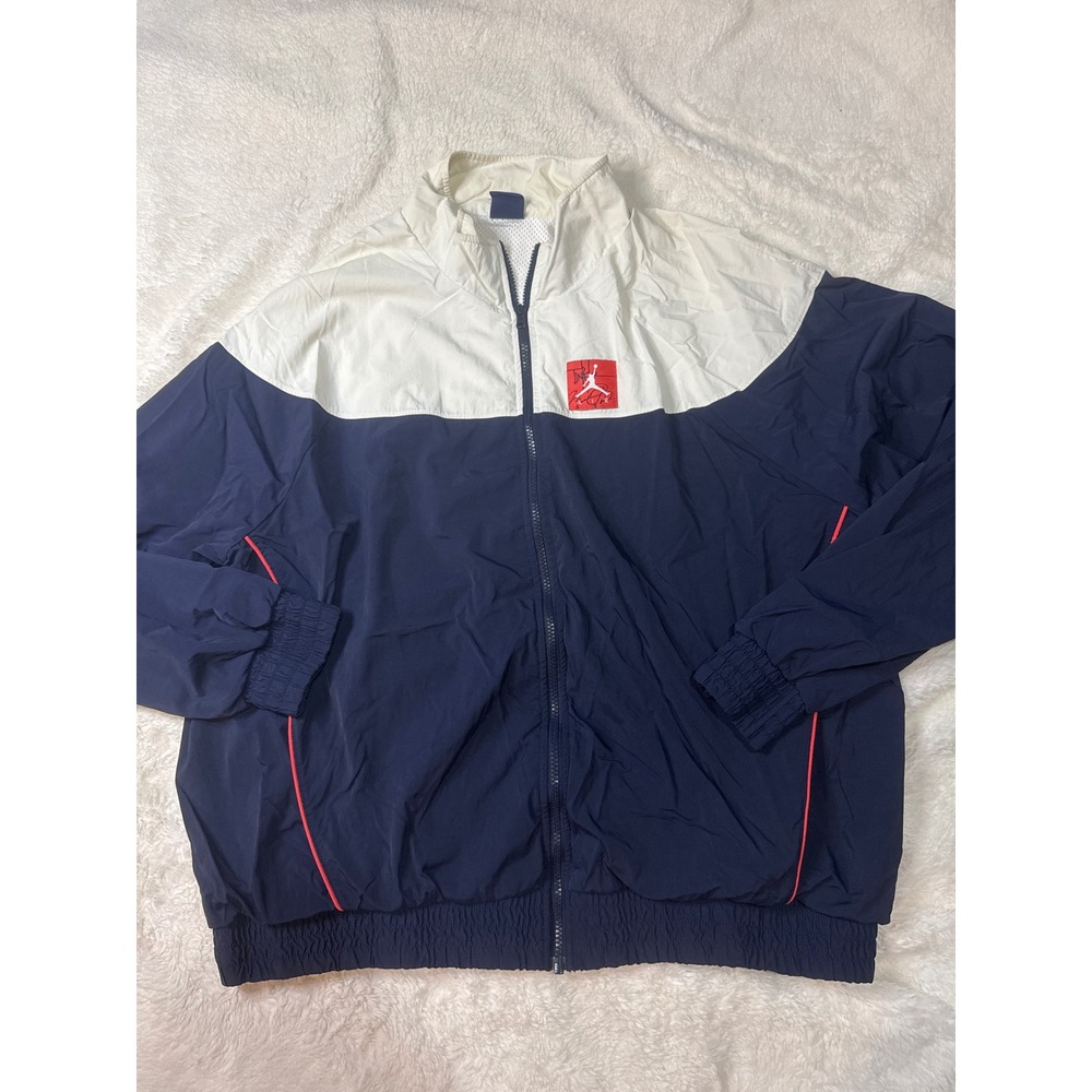 Nike Jordan Windbreaker Women XXL Navy White Excellent Tinker Hatfield Flight